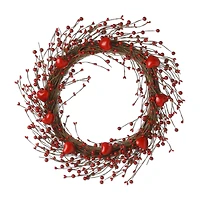 Glitzhome® 18" Valentine's Berry Wreath