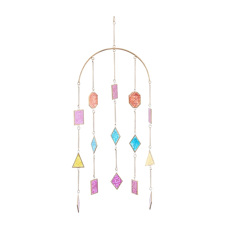 The Novogratz Multi Metal Contemporary Windchime, 34" x 14" x 2"