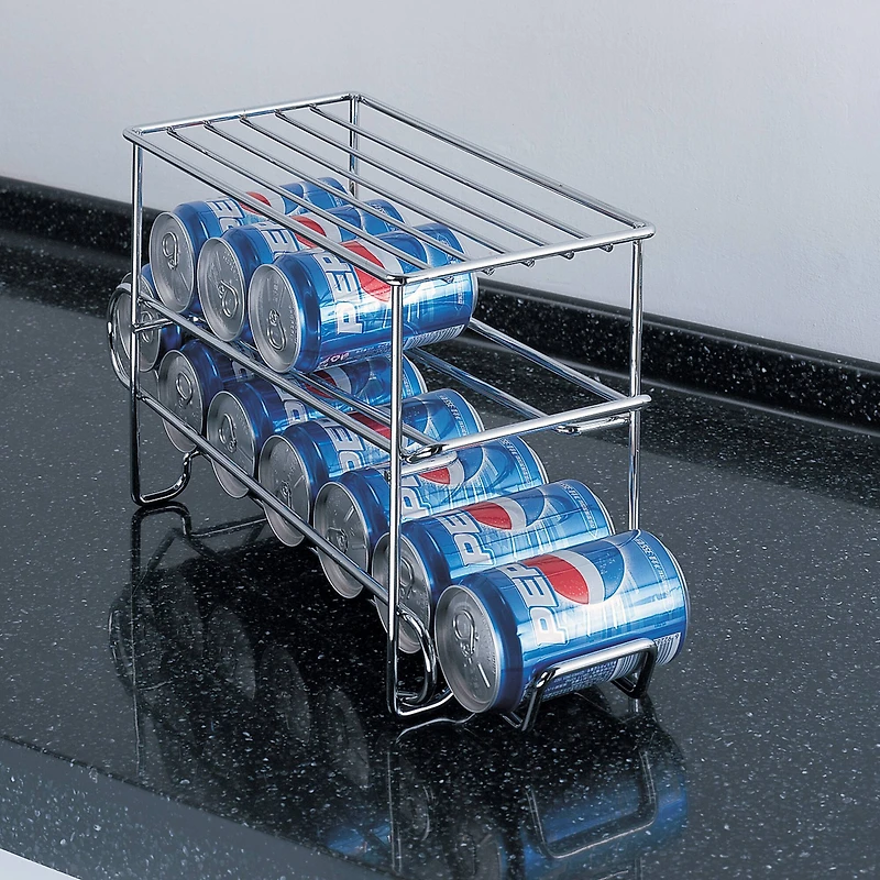 Organize It All 12 Can Organizer Rack in Chrome