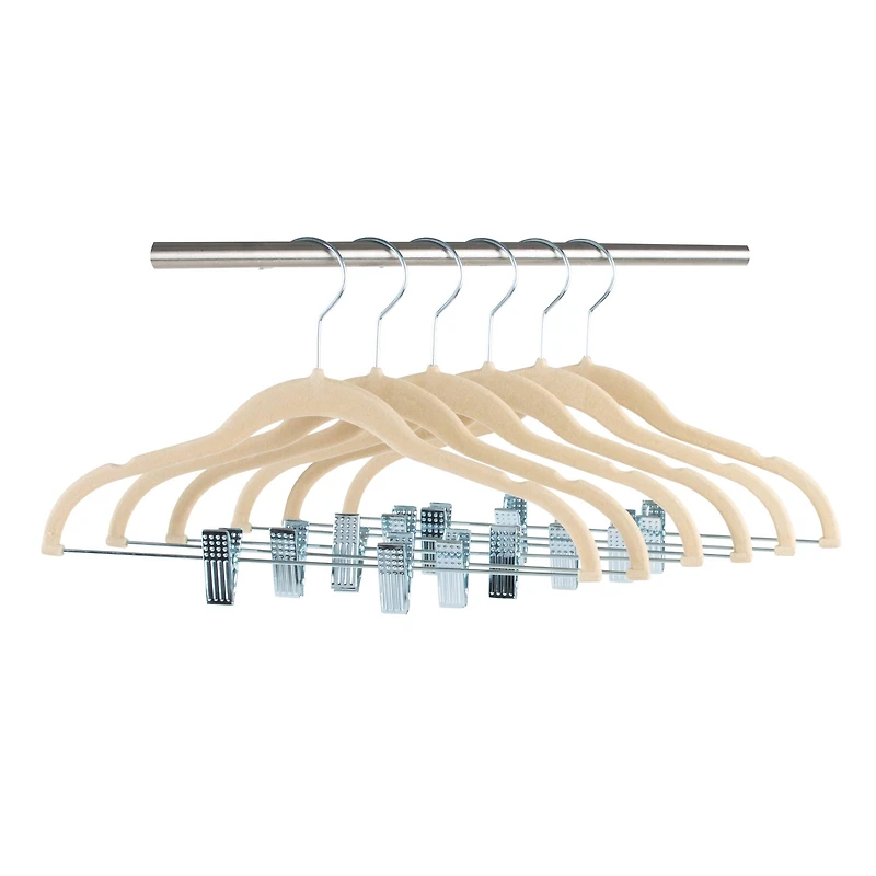 Simplify Ivory Children's Velvet Hangers, 6ct.