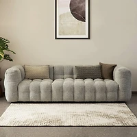 Glitzhome® 5ft. x 8ft.  Ivory & Tan Abstract Area Rug