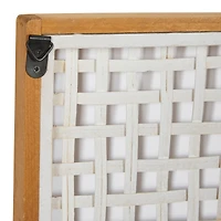 White Farmhouse Wood Wall Clock, 24" x 24"