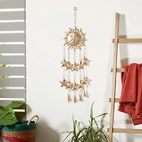35" Gold Sun & Stars Metal Eclectic Windchime