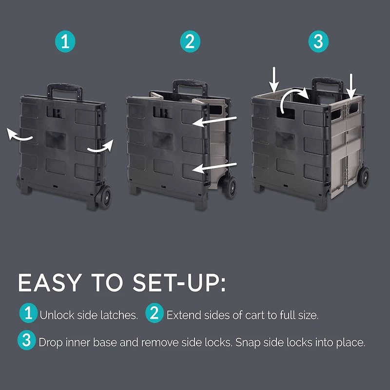 Simplify Jumbo Tote & Go Collapsible Utility Cart