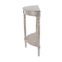 Light Brown Traditional Wood Console Table