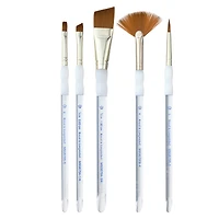 Soft-Grip® Synthetic Angular Variety 5 Piece Brush Set