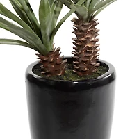 37" Black Contemporary Floral & Botanical Artificial Foliage