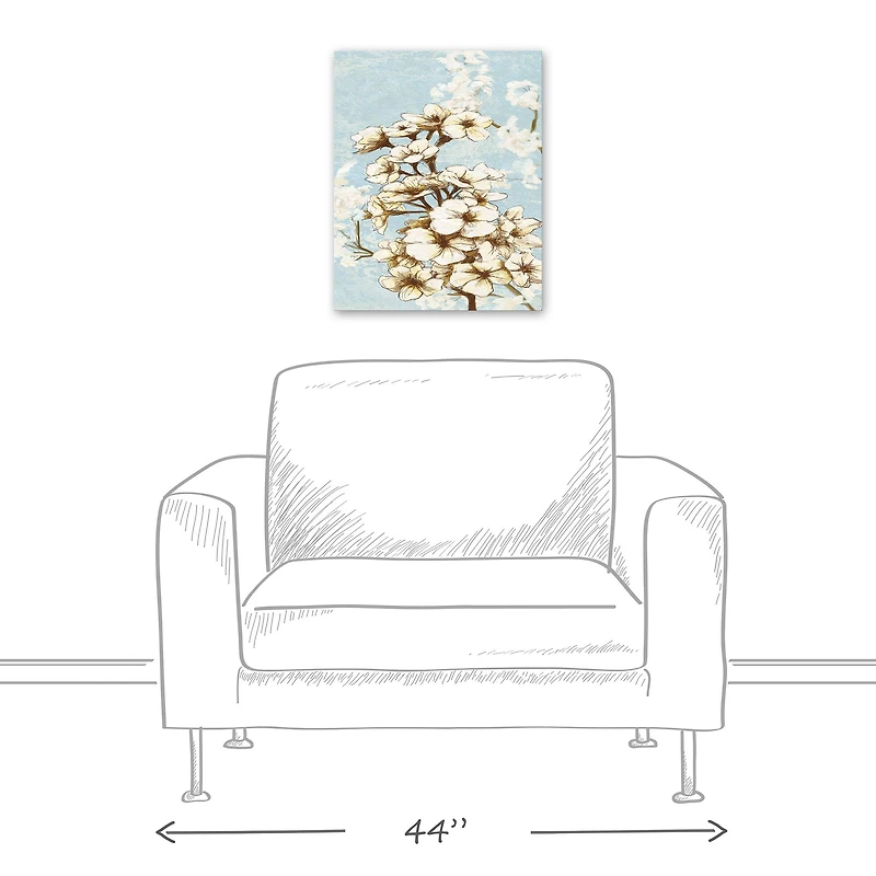 Tall Cherry Blossoms 16" x 20" Canvas Wall Art