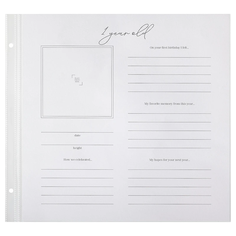 12" x 12" Birthdays Guided Scrapbook Layouts by Recollections™