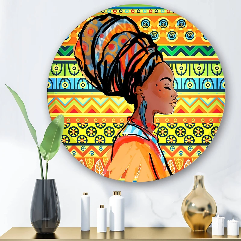 Designart - African American Woman with Turban III