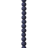 Blue Rubber Coated Glass Round Beads, 8mm by Bead Landing™