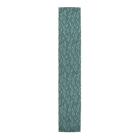 72" Teal & Mint Leaves Cotton Twill Table Runner
