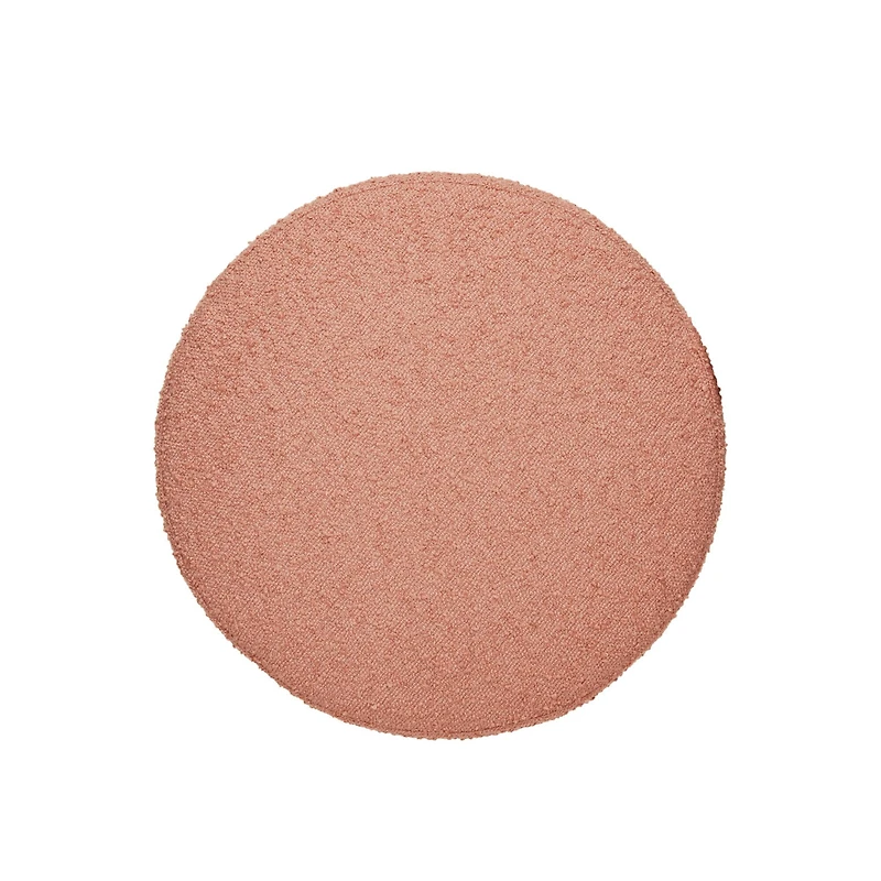 Hello Honey® Round Pink Bouclé Fabric Upholstered Stool