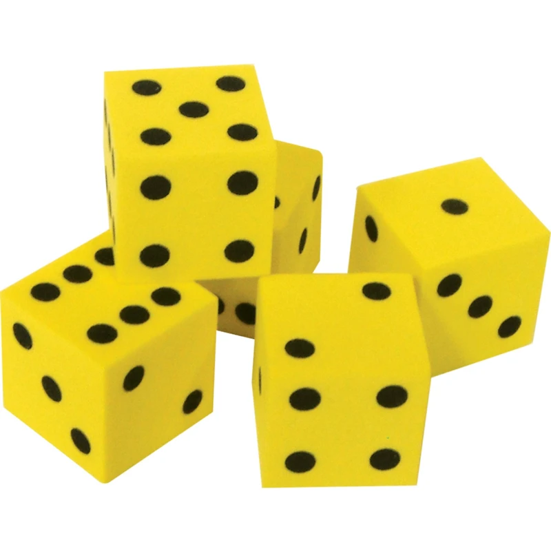 Teacher Created Resources® 3/4" Foam Traditional Dice, 3 Packs of 20