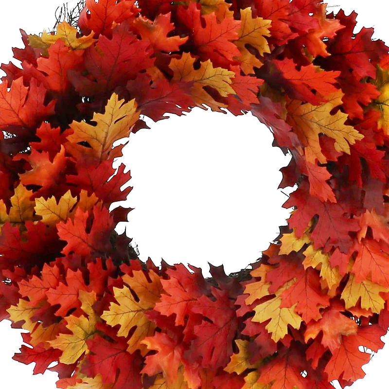 24" Fall Oak Leaves Wreath by Ashland®