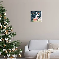 Stupell Industries Cat & Ghost Baking Pumpkin Cake Wall Plaque Art