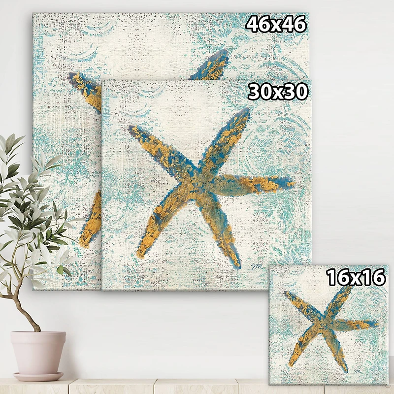 Designart - Coastal Pastel seashells III