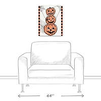 Jackolantern Stack 16" x 20" Canvas Wall Art