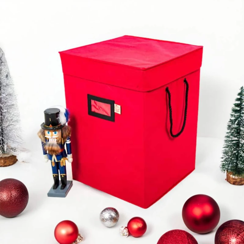 Santa's Bags 17" Red Nutcracker Collectibles Storage Box