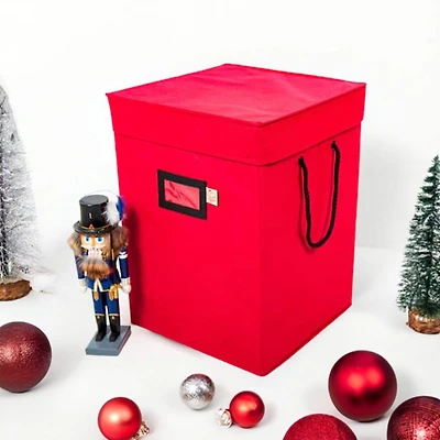 Santa's Bags 17" Red Nutcracker Collectibles Storage Box
