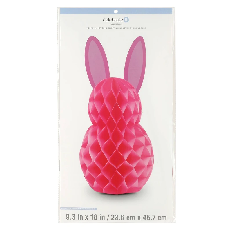 18" Honeycomb Bunny Decoration by Celebrate It™