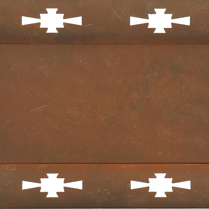 15" Red Rust Metal Tray Tabletop Décor by Ashland®