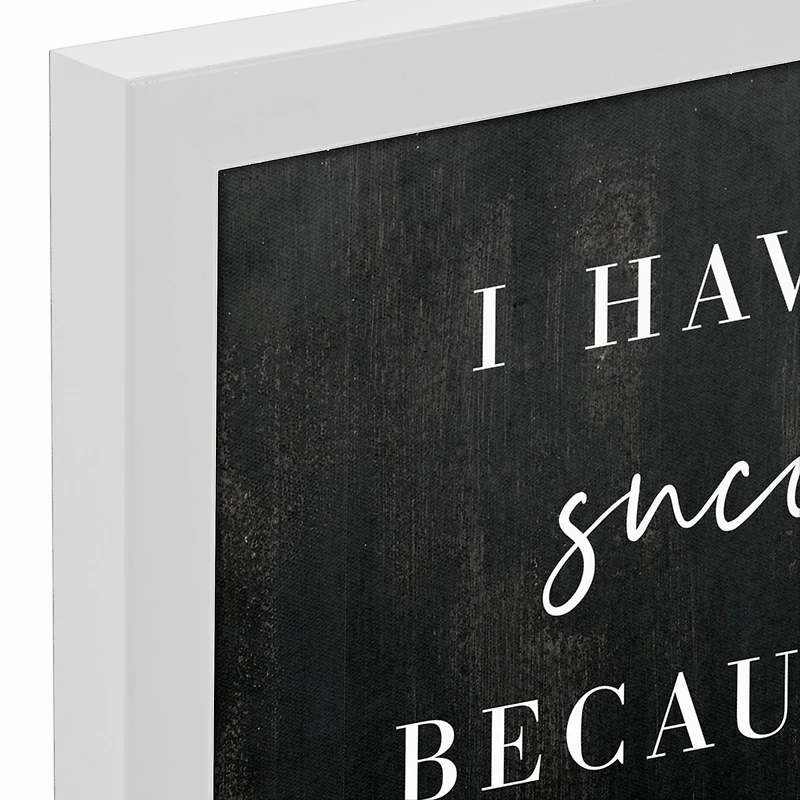 I Like Expensive Things White Framed Canvas