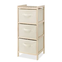 Whitmor Cream 3 Drawer Wooden Chest