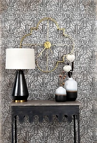 Hello Honey® 36" Rustic Farmhouse Metal Console Table with Solid Wood Top