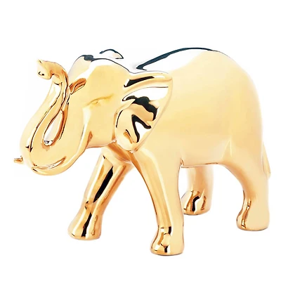 7" Golden Elephant Figure