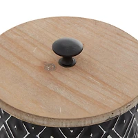 Black Metal Farmhouse Decorative Jar Set