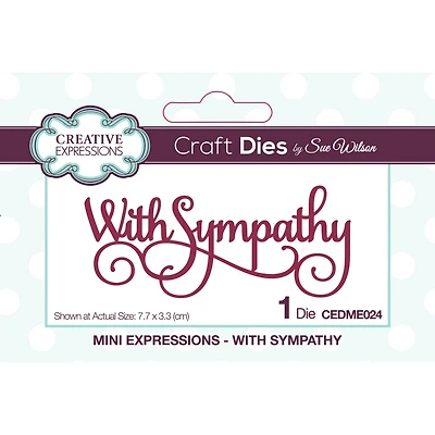 Creative Expressions Mini Expressions With Sympathy Craft Die
