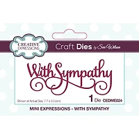 Creative Expressions Mini Expressions With Sympathy Craft Die