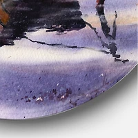 Designart - Sunset and Two Small Boats Parking On The Shore