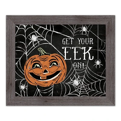 Get Your Eek On 16" x 20" Western Gray Framed Print