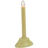 9.5" Ivory Single Light Christmas Candolier Candle Lamp 