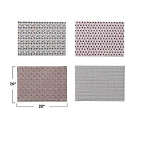 Hello Honey® 28" Wrapping Paper Sheets with Holiday Ornament Patterns, 12ct.