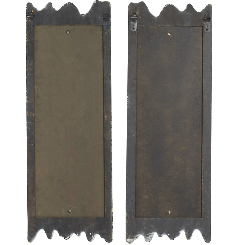 32" White Rustic Wood Wall Decor, 2ct.