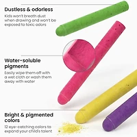 Arteza® Kids Slimmer Chalk with Chalk Holders, Set of 12 pcs