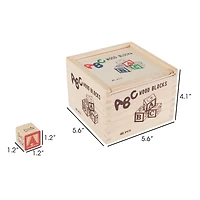 Toy Time ABC & 123 Wooden Blocks Set