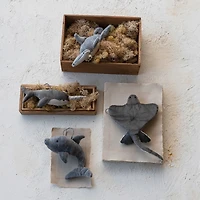 Hello Honey® 8.5" Gray & Cream Stingray Velvet Ornament