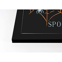 Spooky Web Black Framed Print Wall Art
