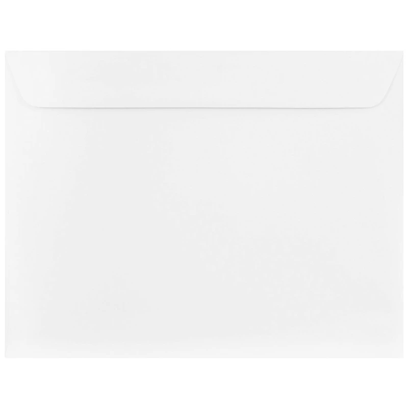 JAM Paper 10" x 13" Bright White Wove Strathmore Booklet Envelopes, 25ct.