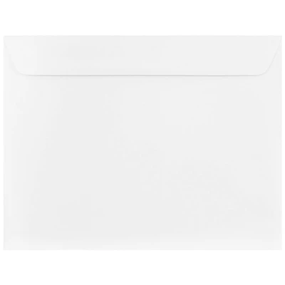 JAM Paper 10" x 13" Bright White Wove Strathmore Booklet Envelopes, 25ct.