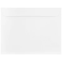 JAM Paper 10" x 13" Bright White Wove Strathmore Booklet Envelopes, 25ct.