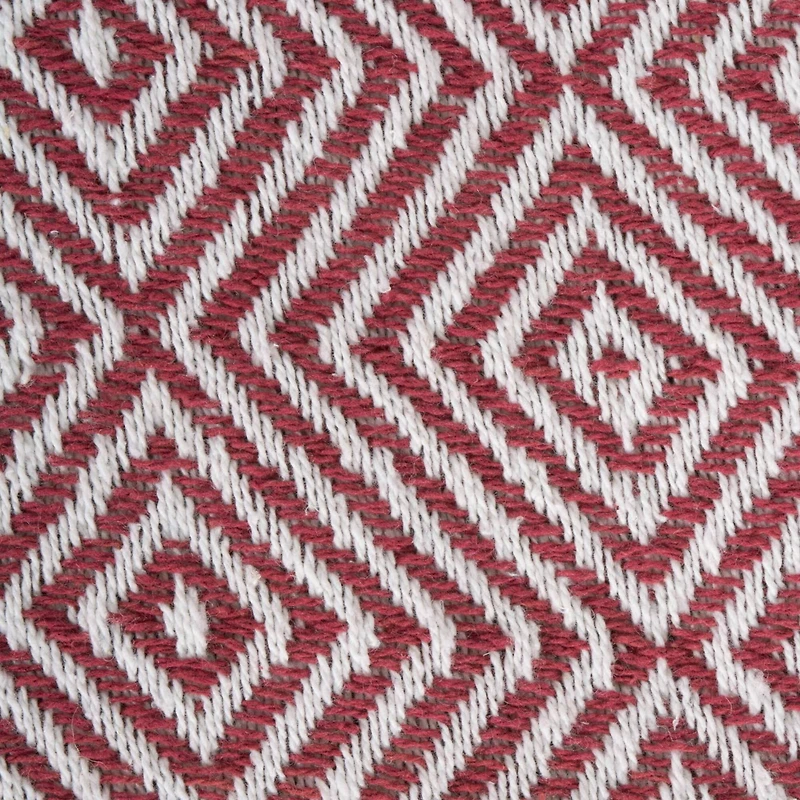 DII® Barn Red X-Diamond Geometric Throw