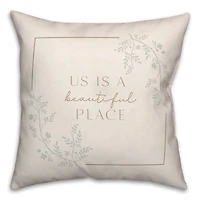 Beautiful Place 18" x 18" Indoor/Outdoor Pillow