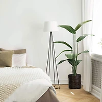 American Art Decor 5ft. Banana Palm Tree in Woven Basket