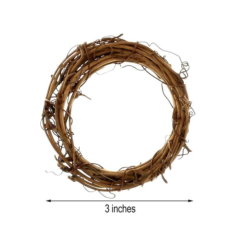 72 Pack: 3" Grapevine Wreath by Ashland®