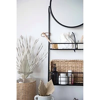 Hello Honey® Bloomingville Clear Glass Vase with Woven Natural Cane Sleeve